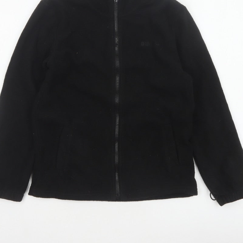 Mountain Warehouse Boys Black 11-12 Years Fleece Full Zip Jacket