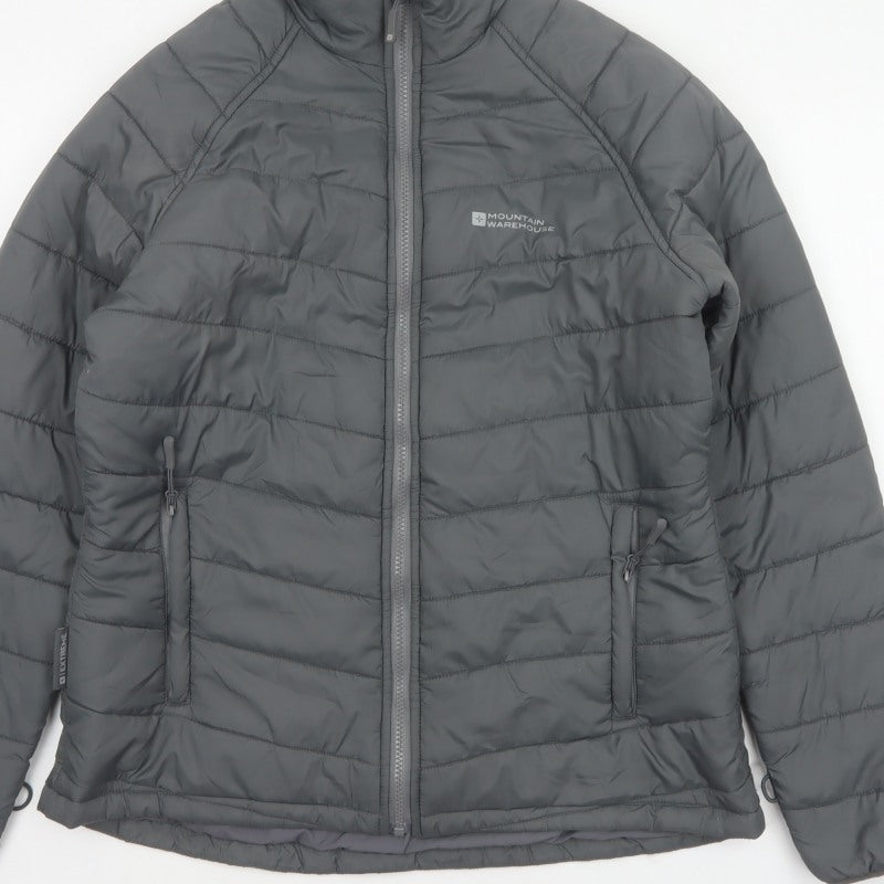 Mountain Warehouse Women Grey UK 14 Extreme Puffer Quilted Jacket