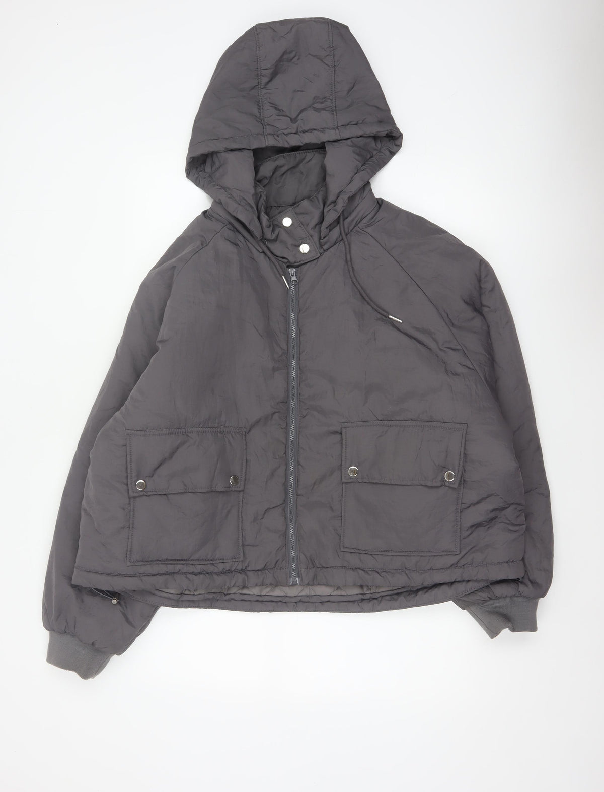 PrettyLittleThing Women Black M Hooded Puffer Jacket