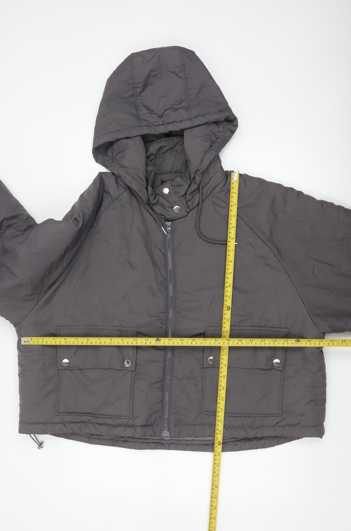 PrettyLittleThing Women Black M Hooded Puffer Jacket