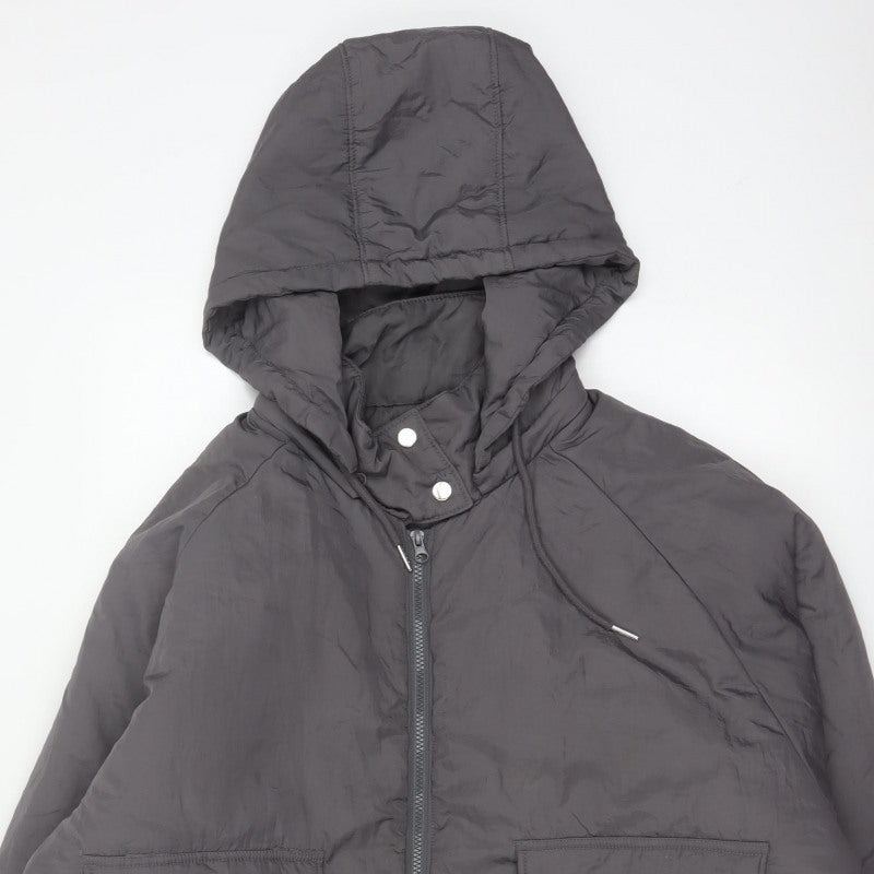 PrettyLittleThing Women Black M Hooded Puffer Jacket