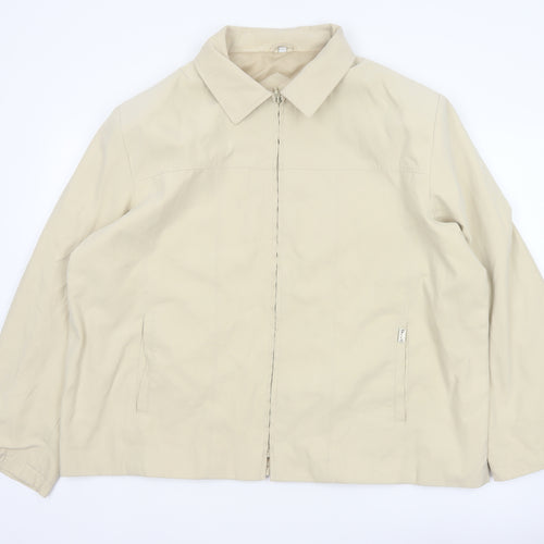 JBC Collection Women’s Beige Size 22 Zip Collared Jacket