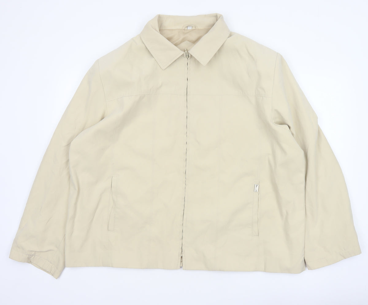 JBC Collection Women’s Beige Size 22 Zip Collared Jacket