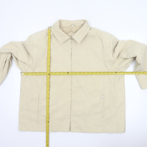 JBC Collection Women’s Beige Size 22 Zip Collared Jacket