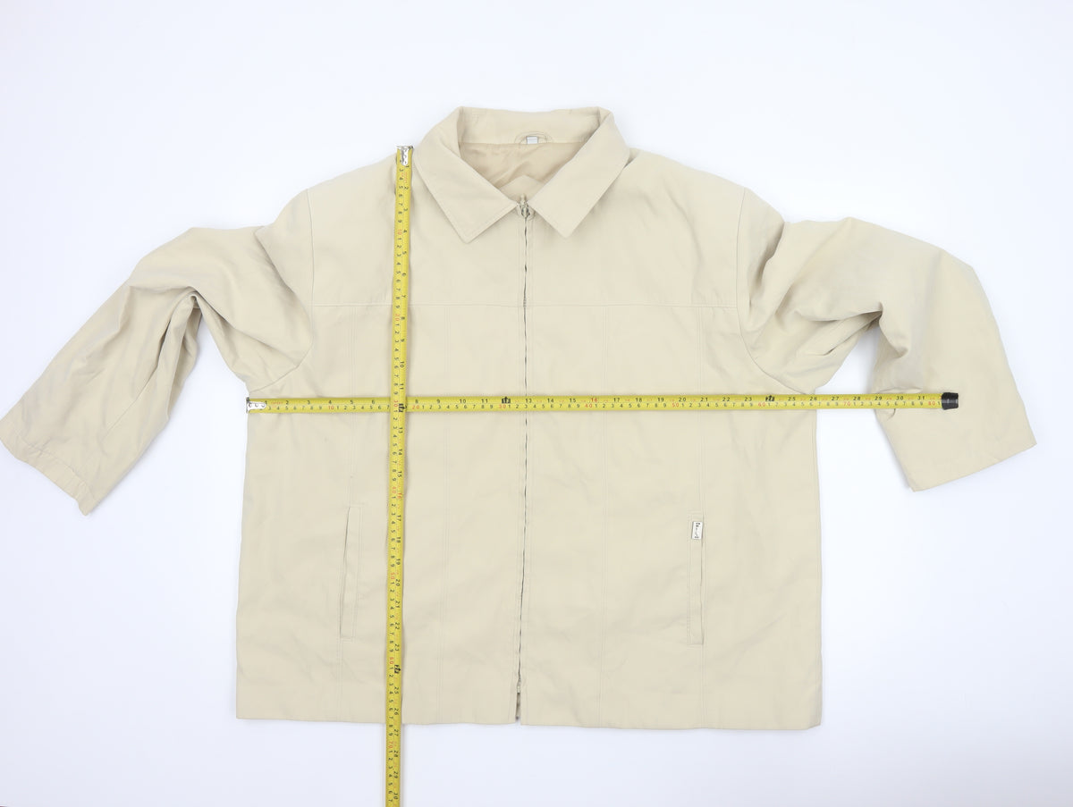 JBC Collection Women’s Beige Size 22 Zip Collared Jacket