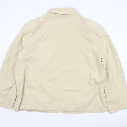 JBC Collection Women’s Beige Size 22 Zip Collared Jacket