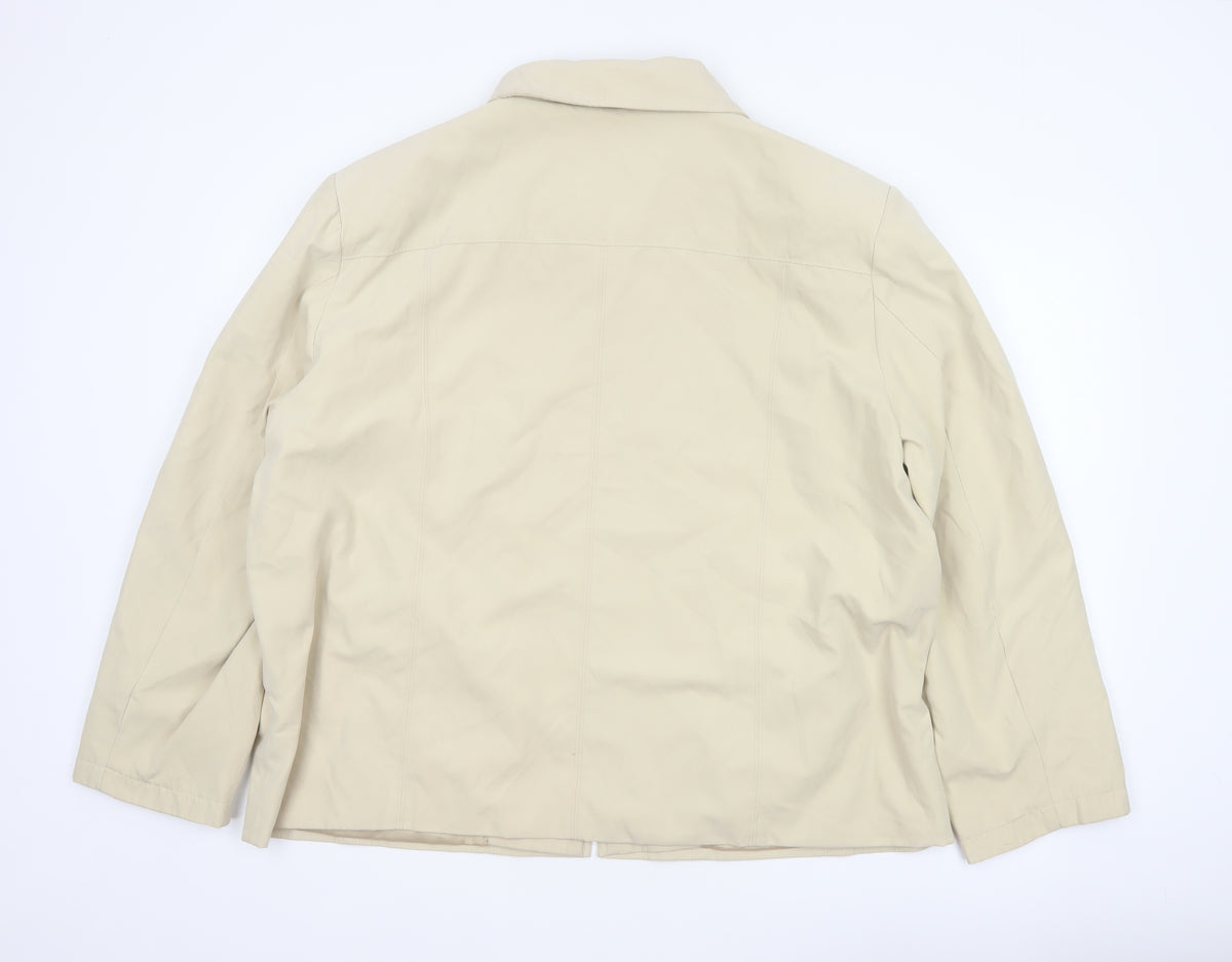 JBC Collection Women’s Beige Size 22 Zip Collared Jacket