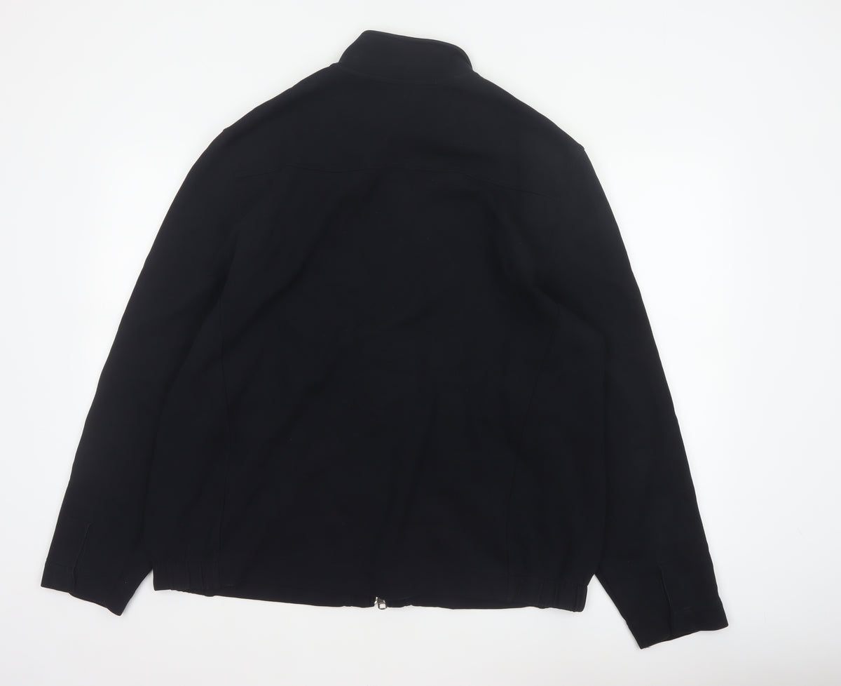 Marks and Spencer Autograph Men Black L Regular Full Zip Jacket