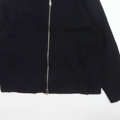 Marks and Spencer Autograph Men Black L Regular Full Zip Jacket
