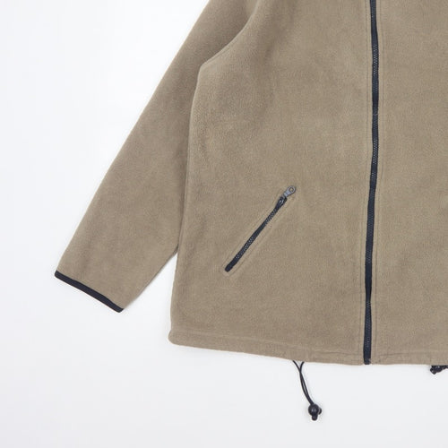 Joie de Vivre Women’s Beige M Fleece Full Zip Outdoor Jacket