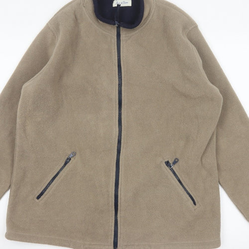 Joie de Vivre Women’s Beige M Fleece Full Zip Outdoor Jacket