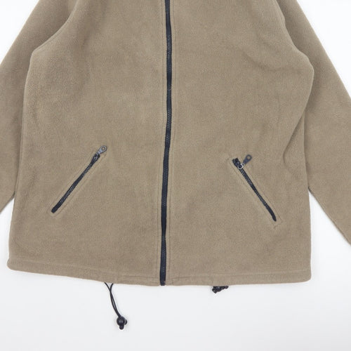 Joie de Vivre Women’s Beige M Fleece Full Zip Outdoor Jacket