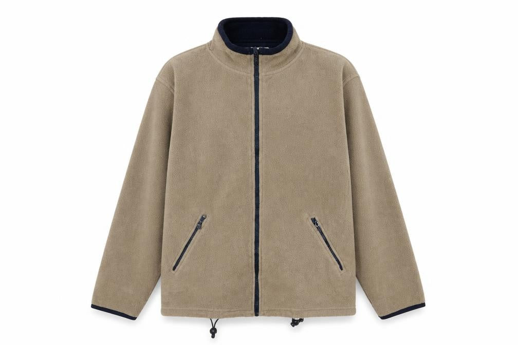 Joie de Vivre Women’s Beige M Fleece Full Zip Outdoor Jacket