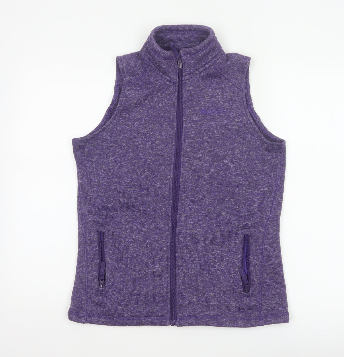 Mountain Warehouse Women Purple UK 12 Fleece Full Zip Waistcoat