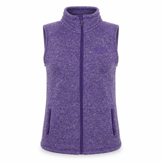 Mountain Warehouse Women Purple UK 12 Fleece Full Zip Waistcoat