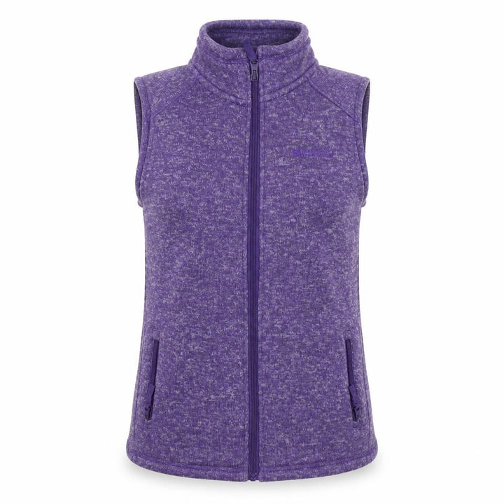 Mountain Warehouse Women Purple UK 12 Fleece Full Zip Waistcoat