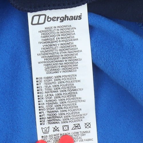 Berghaus Men's Blue L 1/4 Zip Fleece Pullover Sweatshirt Outdoor