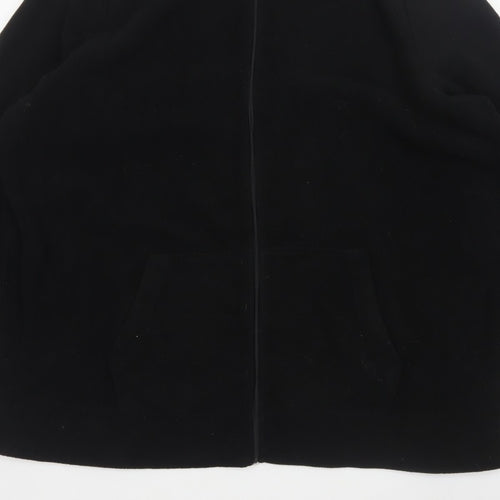 Yours Women Black UK 22 24 Plus Size Fleece Zip Jacket