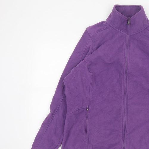 Marks and Spencer Goodmove Women Purple UK 18 Basic Fleece Jacket