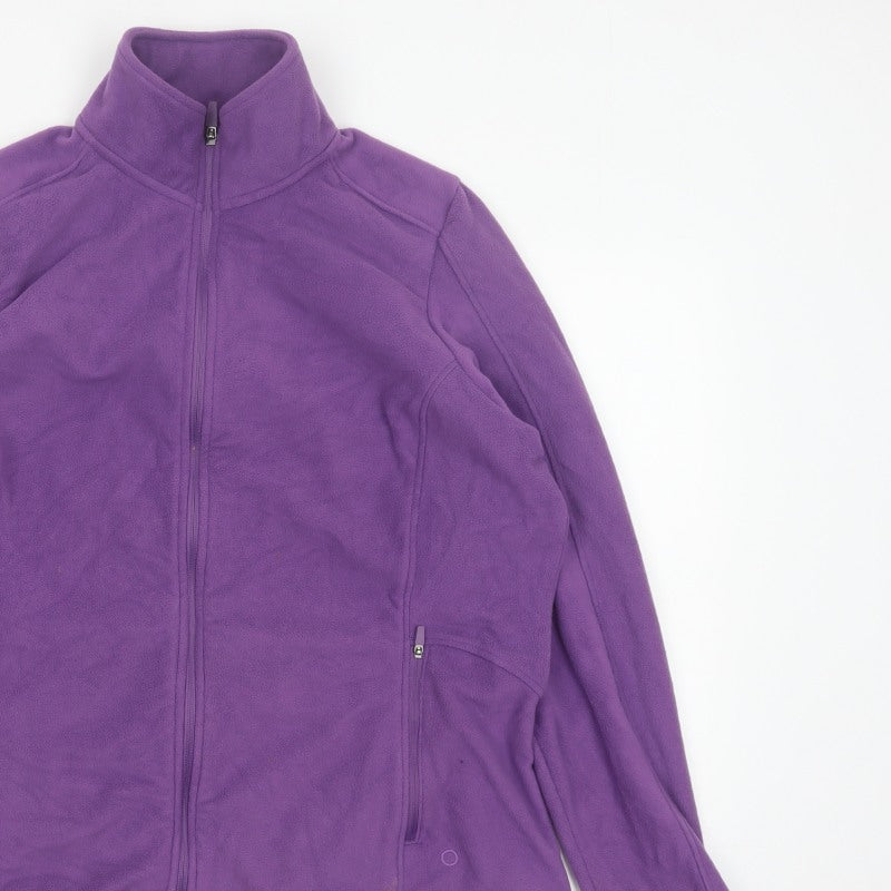Marks and Spencer Goodmove Women Purple UK 18 Basic Fleece Jacket