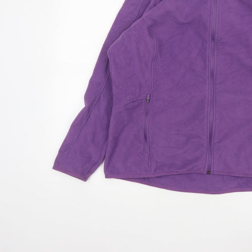 Marks and Spencer Goodmove Women Purple UK 18 Basic Fleece Jacket