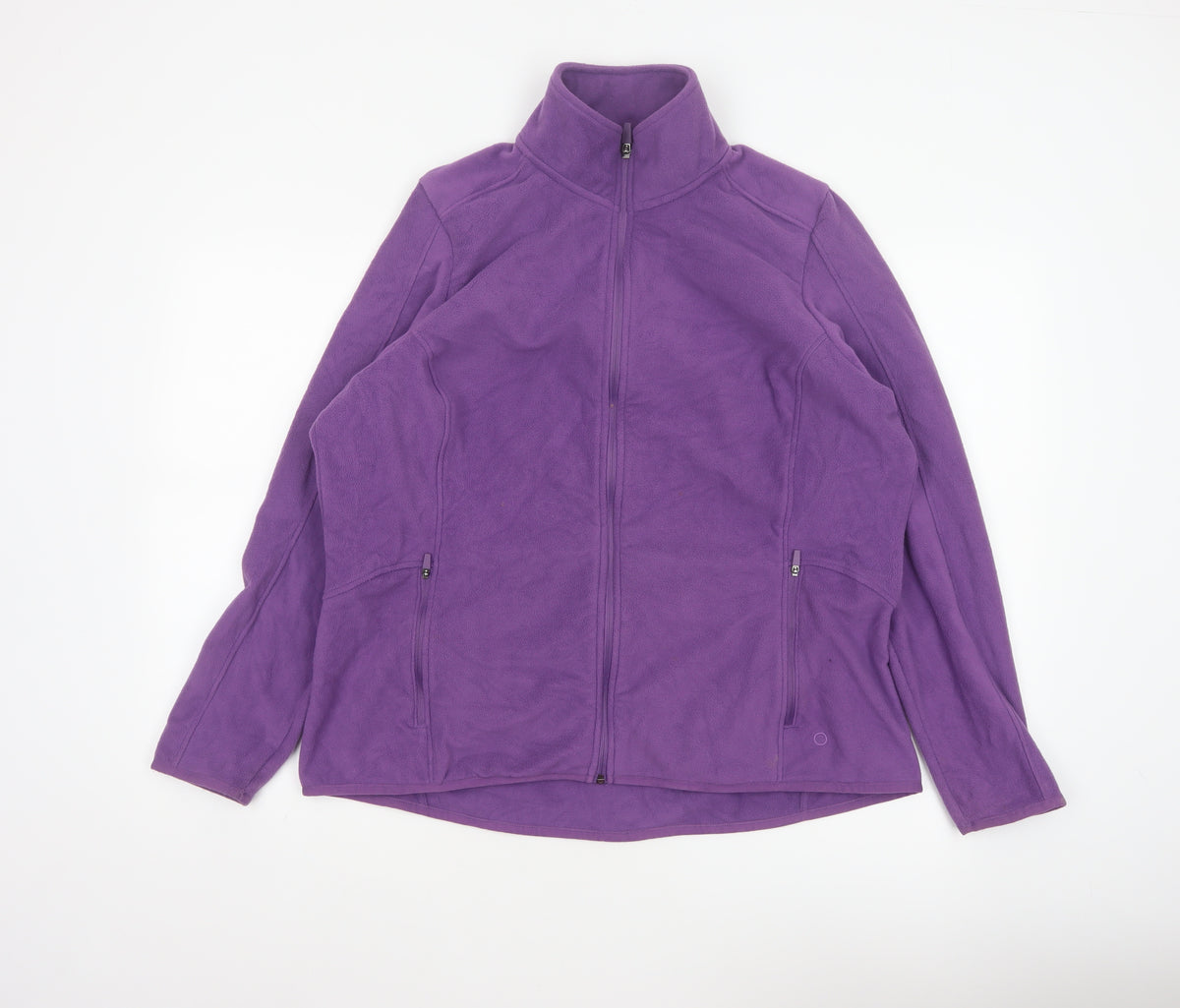 Marks and Spencer Goodmove Women Purple UK 18 Basic Fleece Jacket