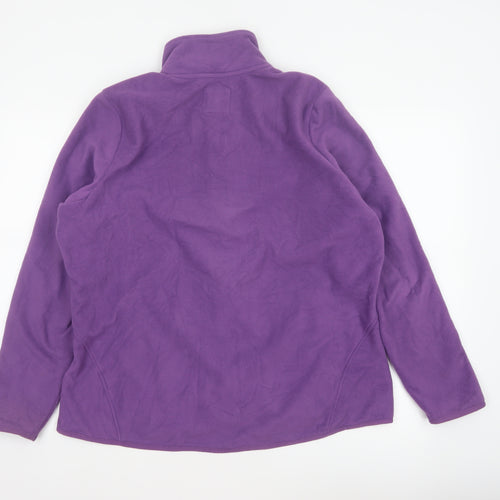Marks and Spencer Goodmove Women Purple UK 18 Basic Fleece Jacket