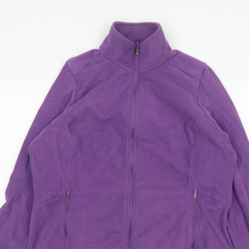 Marks and Spencer Goodmove Women Purple UK 18 Basic Fleece Jacket