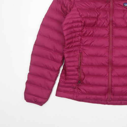 Patagonia Women’s Pink M Down Puffer Jacket Quilted Full Zip