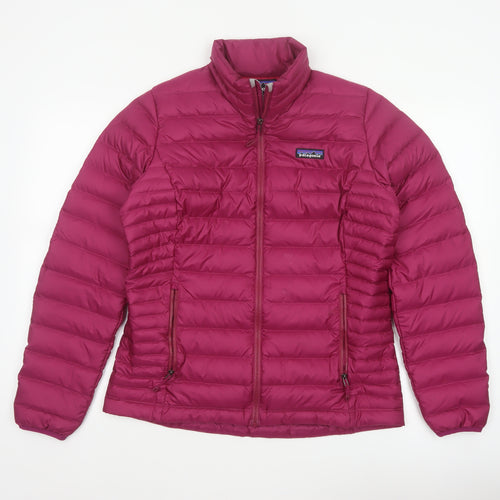 Patagonia Women’s Pink M Down Puffer Jacket Quilted Full Zip