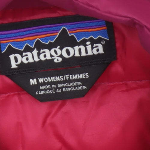 Patagonia Women’s Pink M Down Puffer Jacket Quilted Full Zip