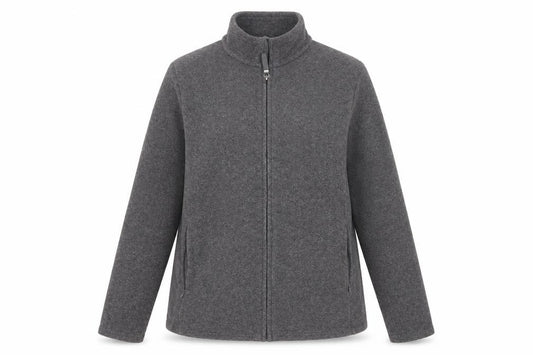 Marks and Spencer Women Grey Marl UK 16 Fleece Full Zip Jacket
