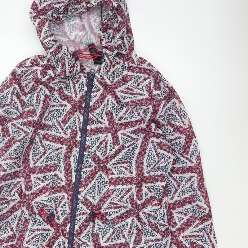 George Women's Multicoloured UK 8-10 Hooded Geometric Anorak Jacket