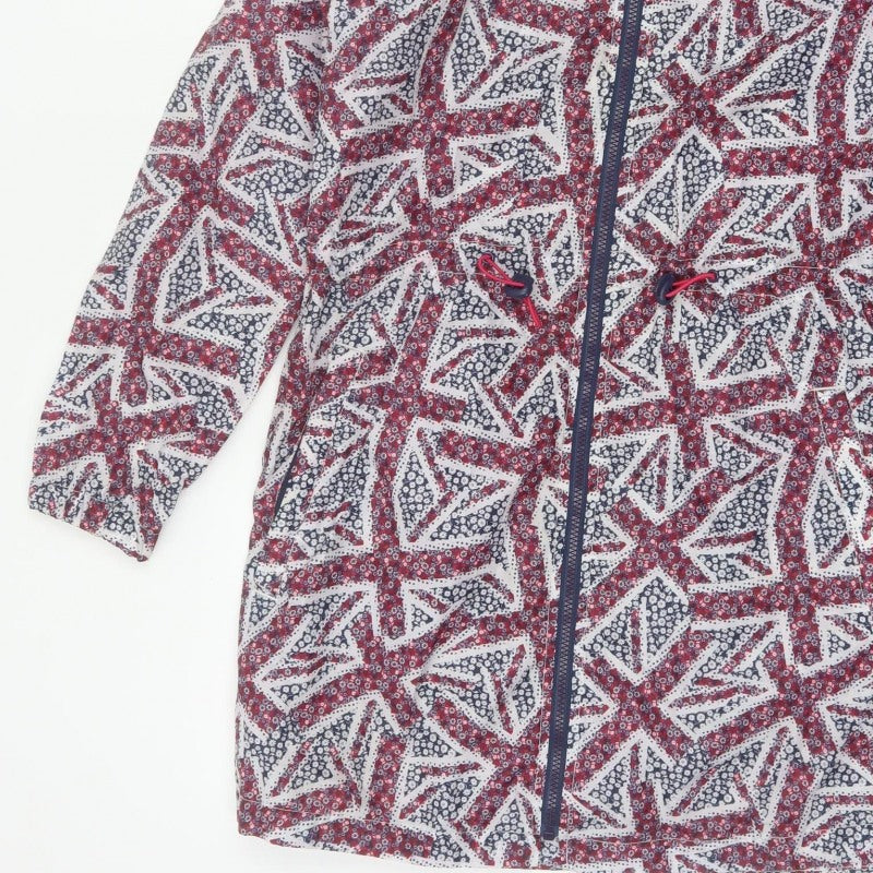 George Women's Multicoloured UK 8-10 Hooded Geometric Anorak Jacket