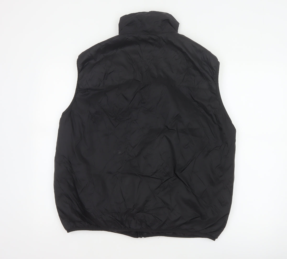 H&M Men’s Black L Puffer Bodywarmer Gilet Zip Pockets