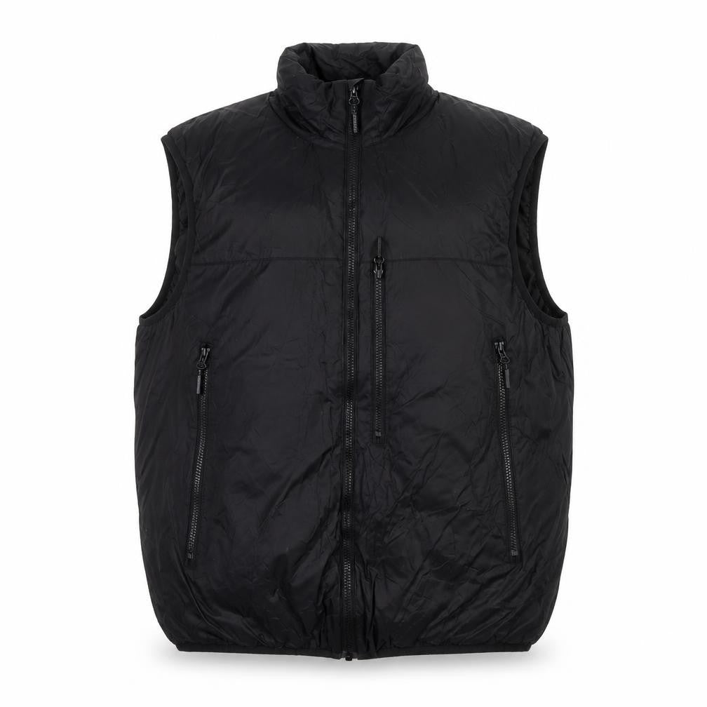 H&M Men’s Black L Puffer Bodywarmer Gilet Zip Pockets