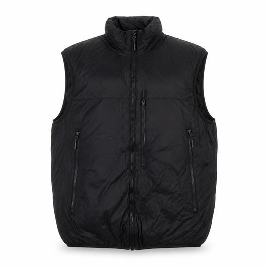 H&M Men’s Black L Puffer Bodywarmer Gilet Zip Pockets