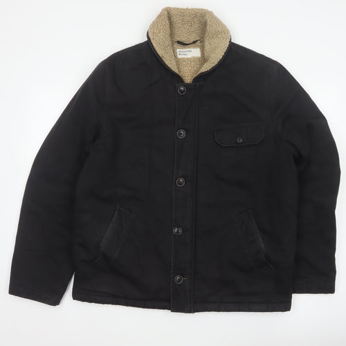 Universal Works Men’s Black L Sherpa Lined Cotton Workwear Jacket