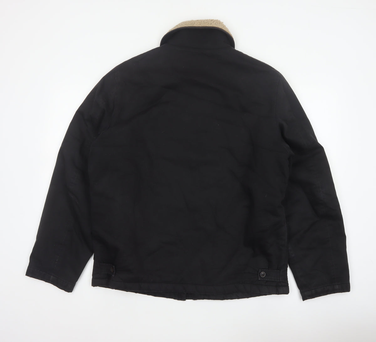 Universal Works Men’s Black L Sherpa Lined Cotton Workwear Jacket