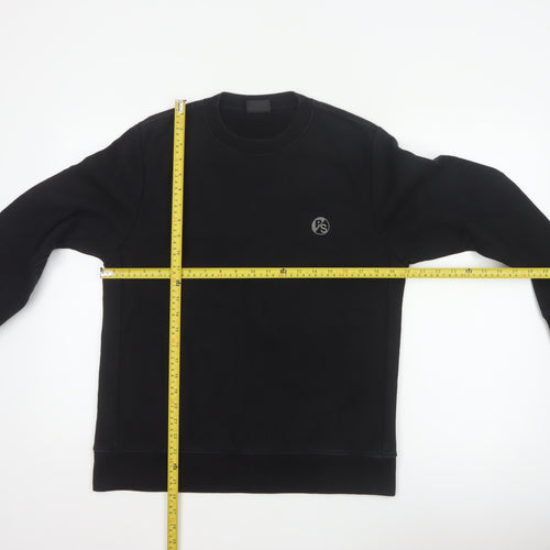 Paul Smith Men’s Black M Logo Crew Neck Pullover Cotton Sweatshirt