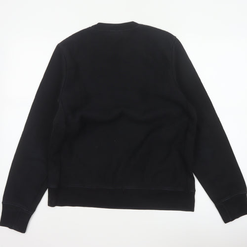 Paul Smith Men’s Black M Logo Crew Neck Pullover Cotton Sweatshirt