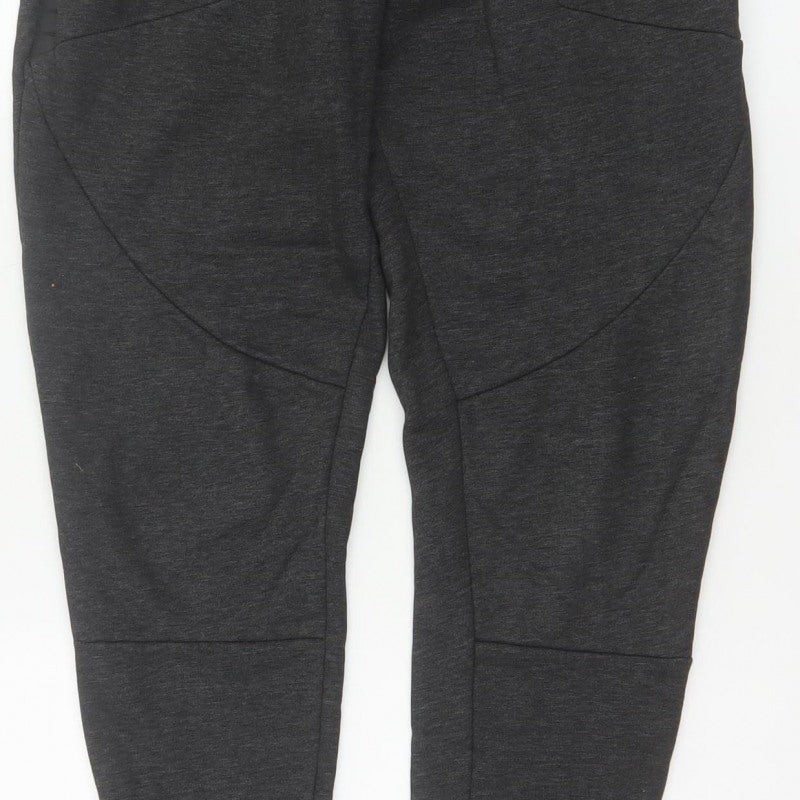 Additional view of Morotai unisex grey m performance jogger trousers ankle zip logo