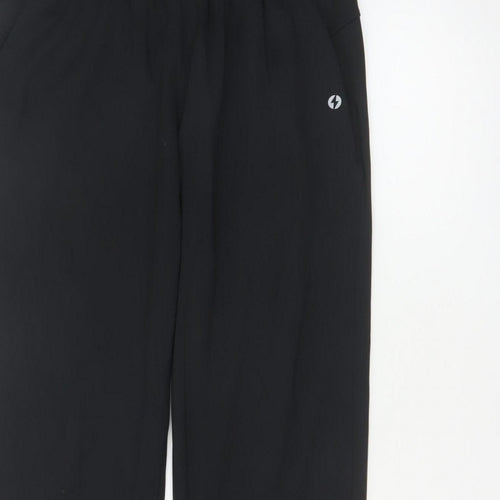 Powercut Women’s Black M Tapered Stretch Jogger Trousers Pockets