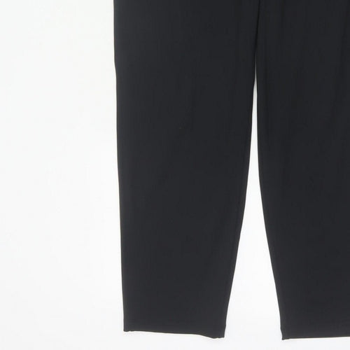 Powercut Women’s Black M Tapered Stretch Jogger Trousers Pockets