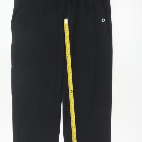 Powercut Women’s Black M Tapered Stretch Jogger Trousers Pockets