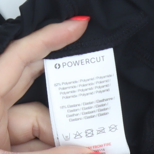 Powercut Women’s Black M Tapered Stretch Jogger Trousers Pockets