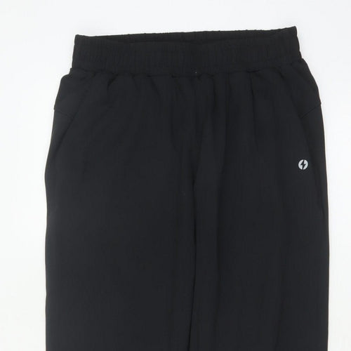 Powercut Women’s Black M Tapered Stretch Jogger Trousers Pockets
