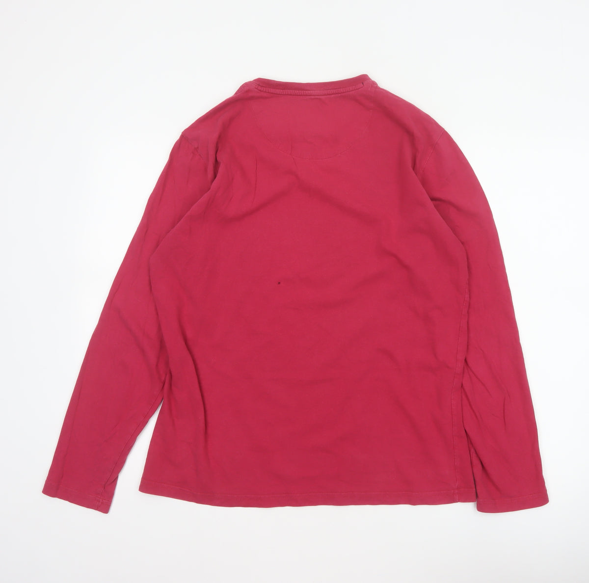 Crew Clothing Company Men’s Red M Long Sleeve Graphic Crew Neck Top