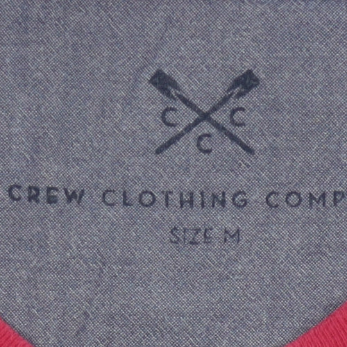 Crew Clothing Company Men’s Red M Long Sleeve Graphic Crew Neck Top