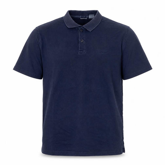 Levi's Men's Blue M Relaxed Fit Cotton Logo Short Sleeve Polo Shirt